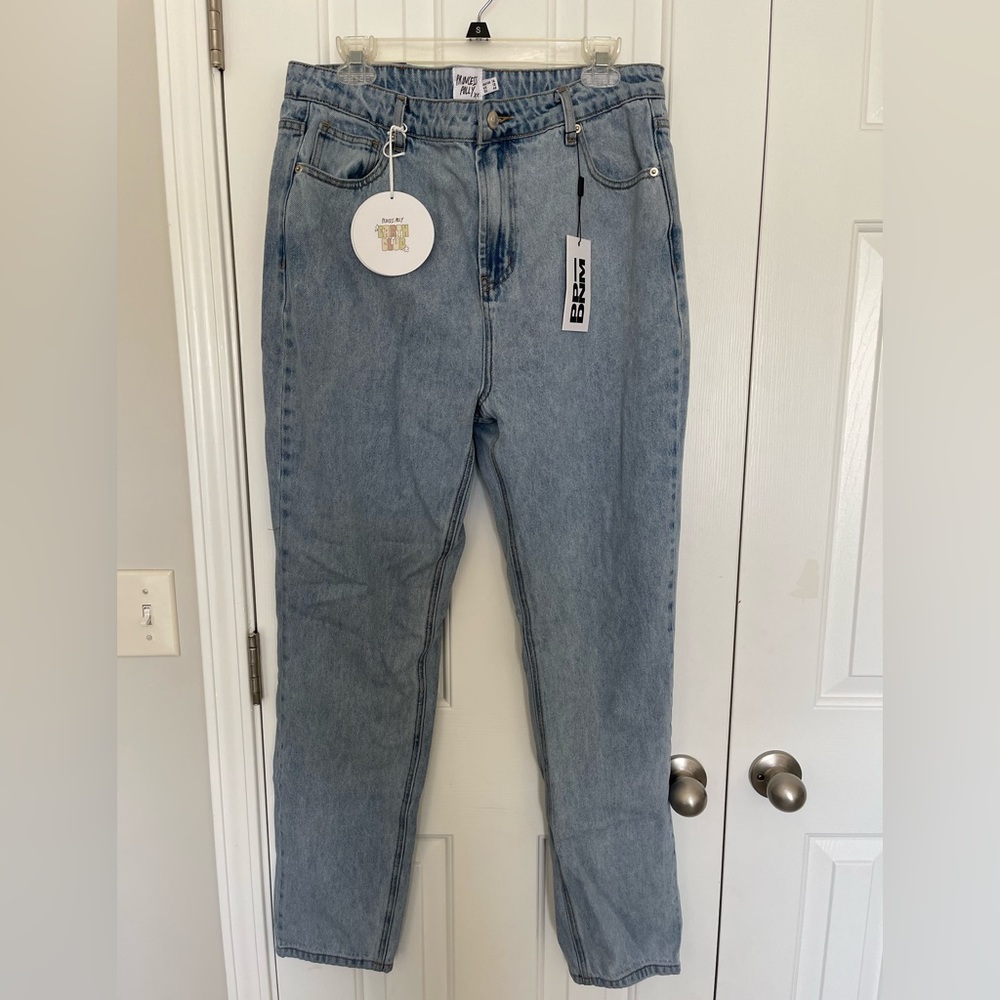 Princess Polly Straight Leg Denim Jeans, NWT. Size 12. Style: Zamora